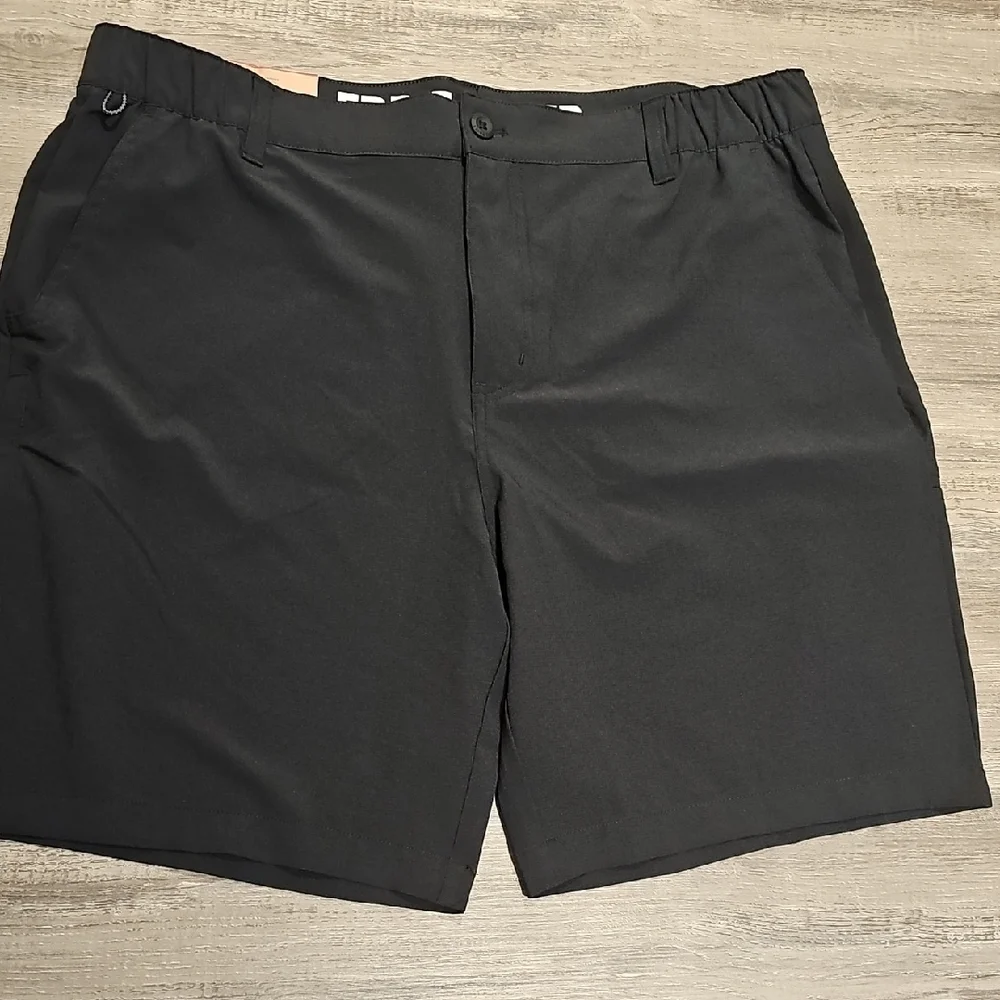 Eddie Bauer Men's Black Flat Front Shorts